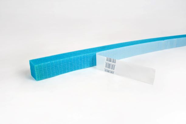 Avstängningslist blå polyeter 30mmx30mmx2m 25p