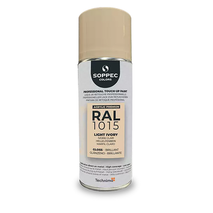 Industrial top coat Akryl RAL 1015 ljus elfenben 400 ml