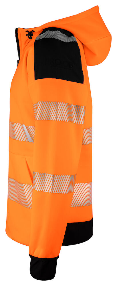 6110 Hoodjacka Orange/Svart 3X L