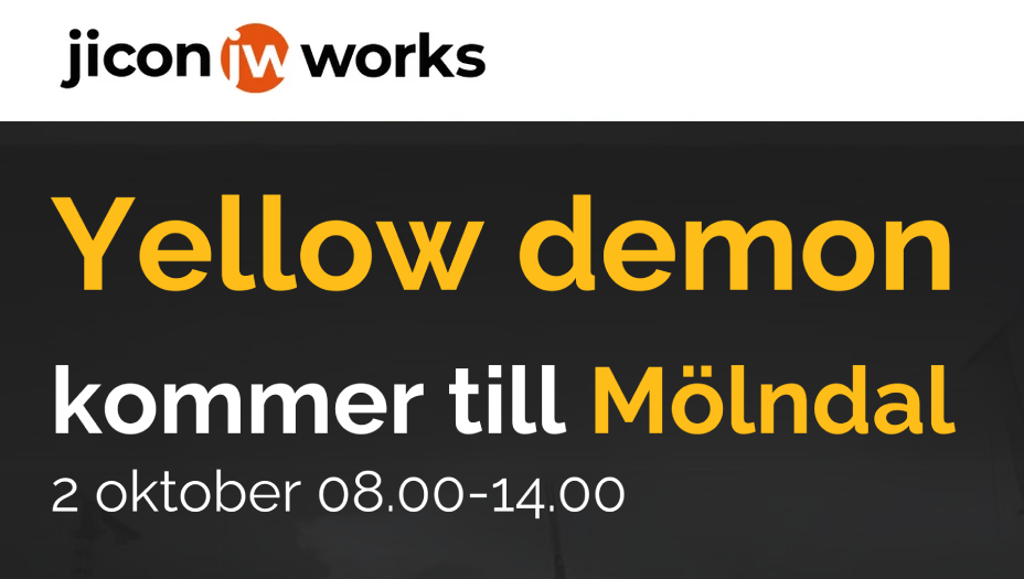 DEWALT Yellow Demon rullar in till Mölndal