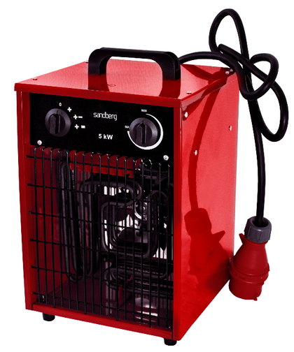 Värmefläkt 5 kW 400V 0/fläkt/2500/5000W
