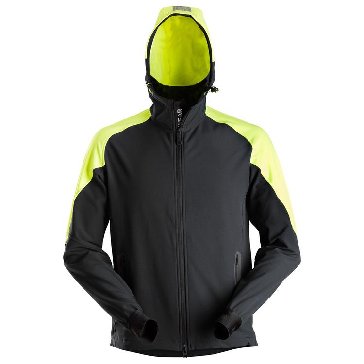 Hoodie Full Zip FW Svart/Neong ul Stl: S