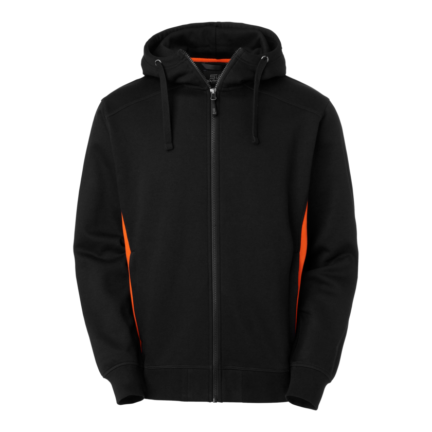 Franklin Zip Hood ora/bla L
