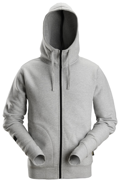 Hoodie full zip AW Gråmelerad Stl: S