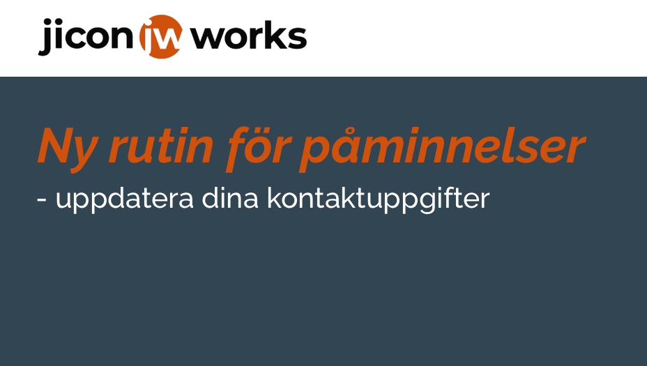 Ny rutin för påminnelser