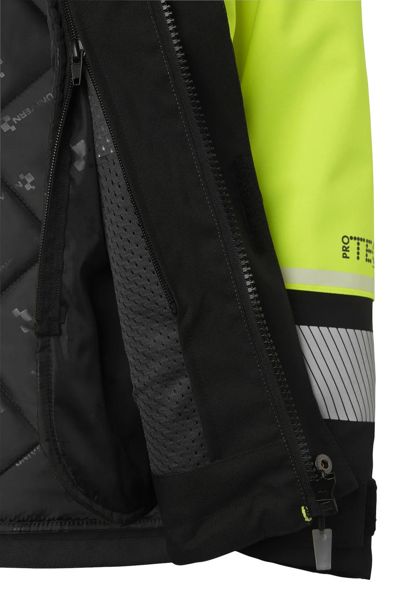 Vinterjacka Univern ProTec 2-in-1, kl2/3, gul/svart M