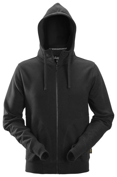 HOODIE FULL ZIP AW SVART STL: S