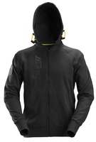 TRÖJA HOODIE ZIP LOGGO STL:L SVART