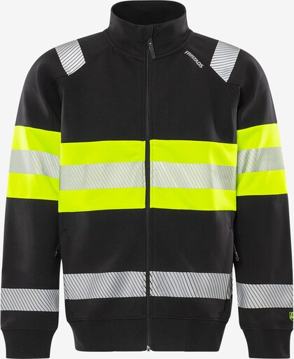 JACKA 7531 GKC SWEATSHIRT XL VARSEL KL 1 GUL/SVART