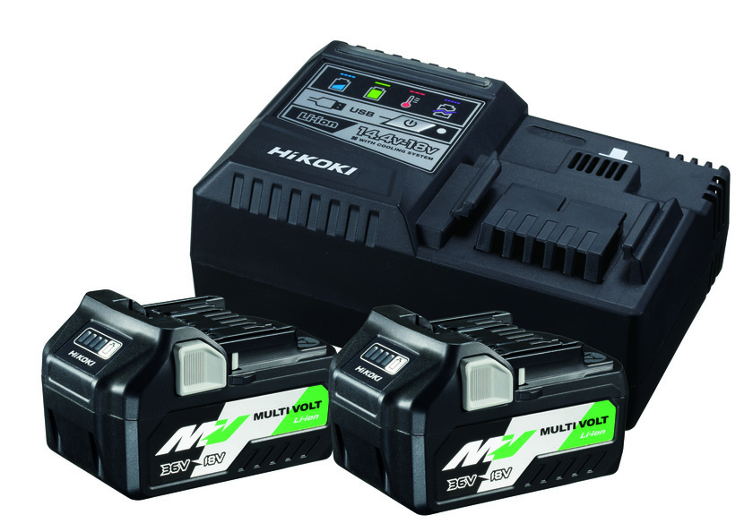 BATTERIPAKET 36V2XBSL36A18/UC1 HIKOKI 2XBSL36A18 + UC18YSL3 M