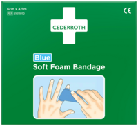 SOFT FOAM BANDAGE BLUE 6CMX4,5