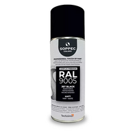 Industrial top coat Akryl RAL 9005 svart MATT 400ml