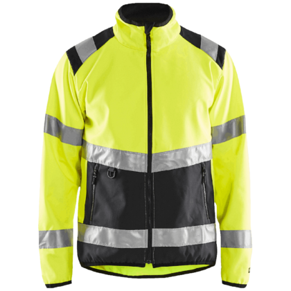 Varseljacka Softshell Varselgul/Svart XXL