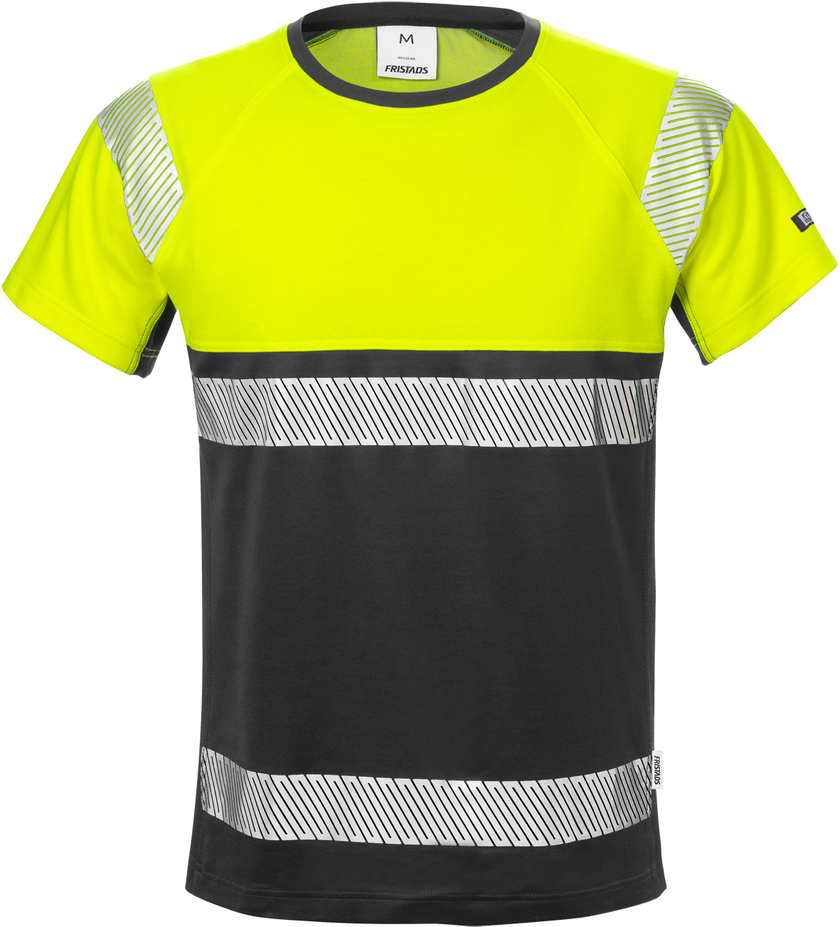 T-SHIRT VARSEL KL 1 7518 THV VARSELGUL/SVART STL 2XL