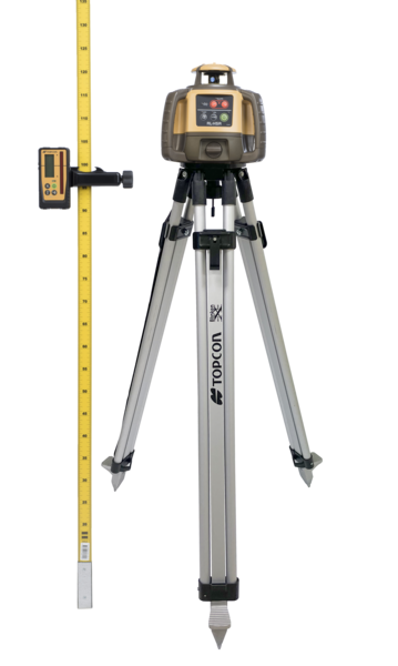 PLANLASER KOMPL.RL-H5A TOPCON Mottagare, stativ, mätstång.