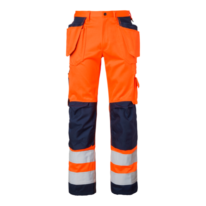 Hantverksbyxa orange/marin C44