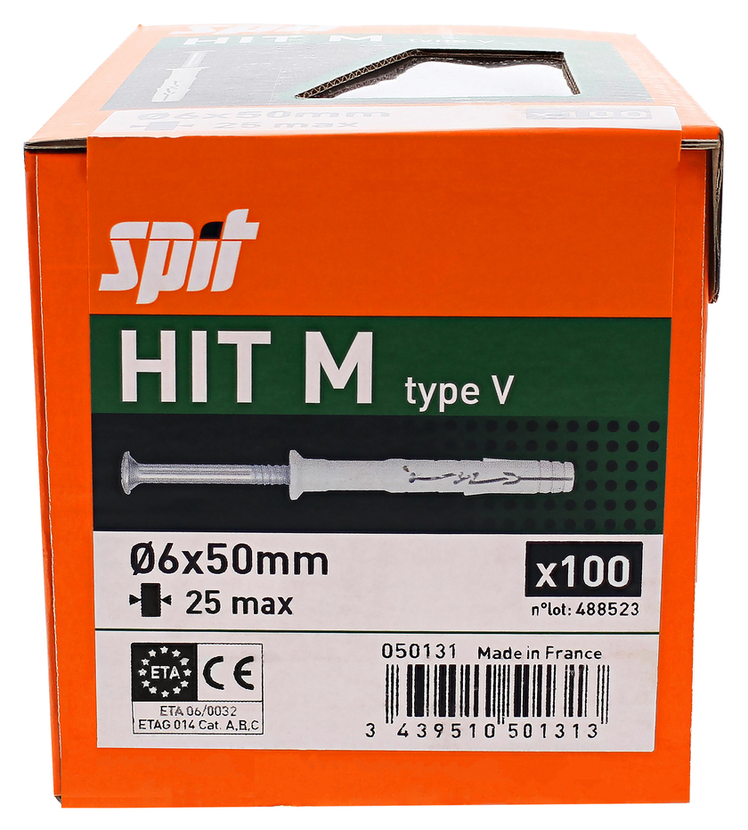 Spikplugg fzb 6x50mm 100p Spit