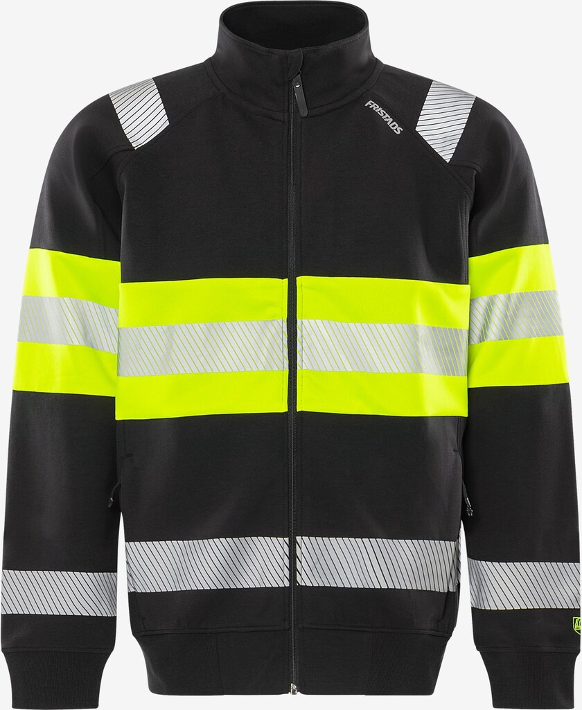 JACKA 7531 GKC SWEATSHIRT XL VARSEL KL 1 GUL/SVART