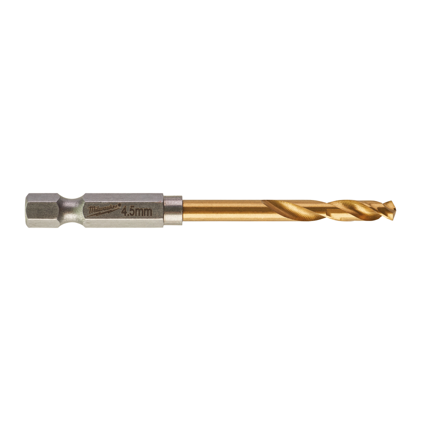 METALLBORR SW HSSG TIN 4,5MM Slagtåliga HSS Titanium borr m
