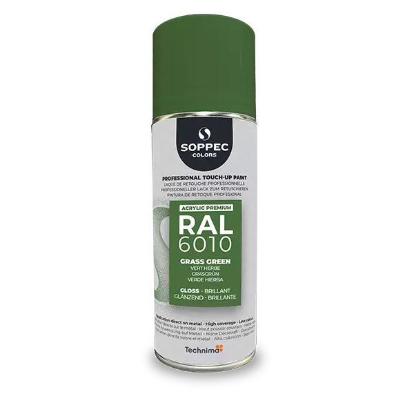 Industrial top coat Akryl RAL  6010 gräsgrön 400 ml