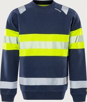 SWEATSHIRT 7530 GKC VARSEL KL 1 GUL/MARIN STL 2XS