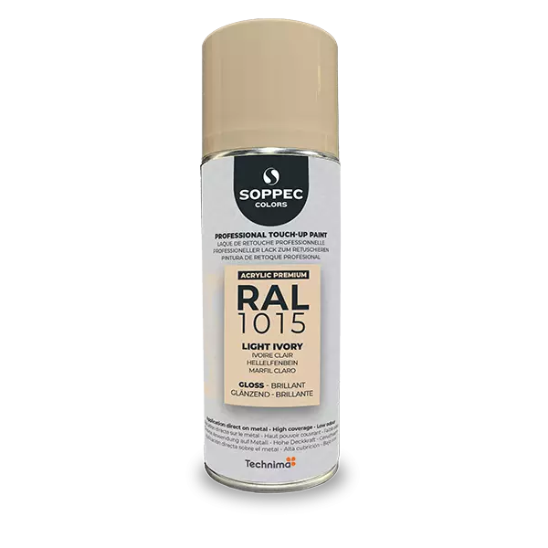 Industrial top coat Akryl RAL 1015 ljus elfenben 400 ml