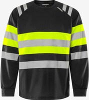 T-SHIRT VARSEL LÅNG ÄRM KL 1 7881 GPST GUL/SVART STL XS