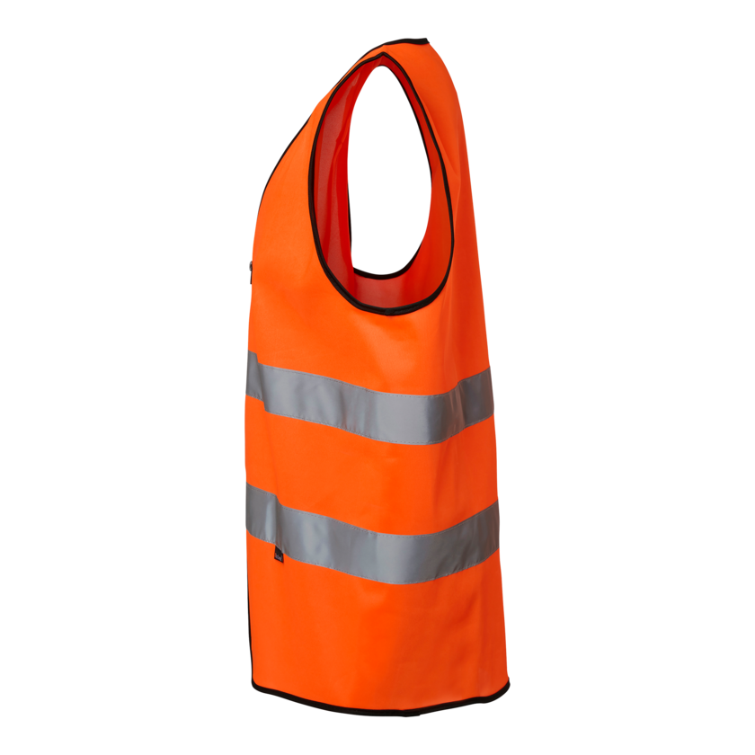 Varselväst orange zip klass 2 One size