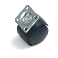 Hjul med fästplatta 40mm 4p Bårebo