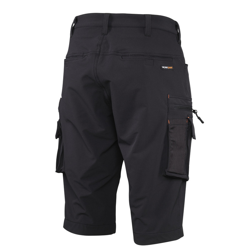 Shorts fullstrech svart C44 herr Worksafe