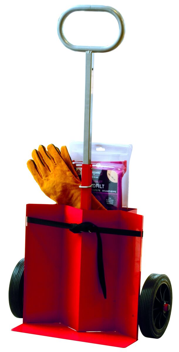SLÄCKKÄRRA HETA ARBETEN BRANDFILT&SVETSHANDSKE ET2X6