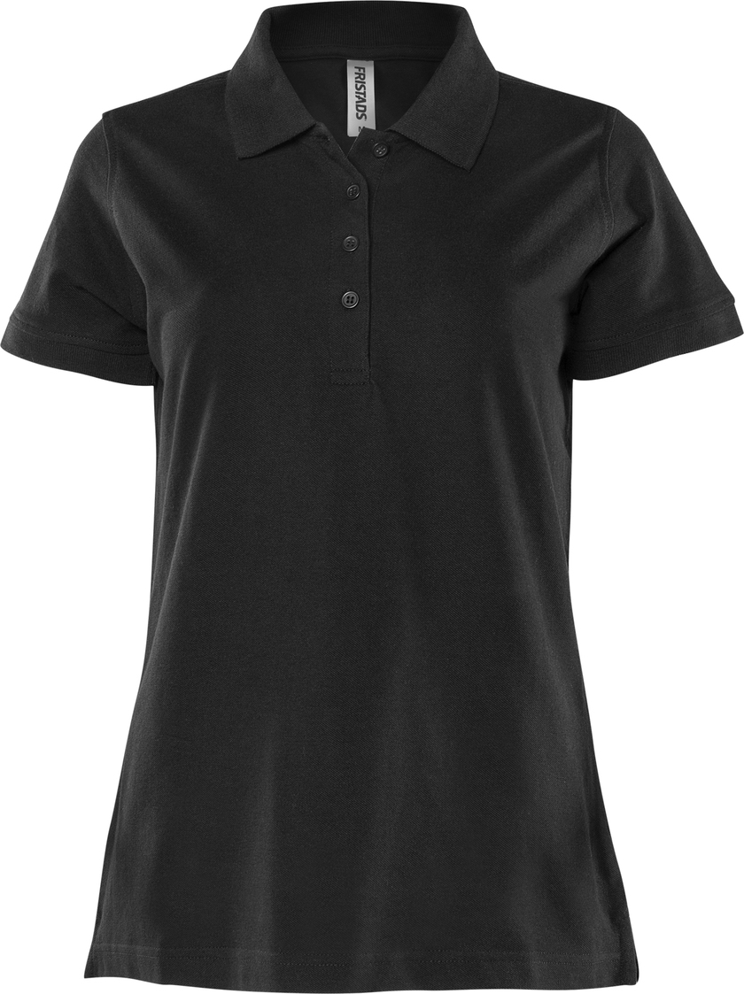 PIKÉ DAM 1723 PIQ SVART STL L