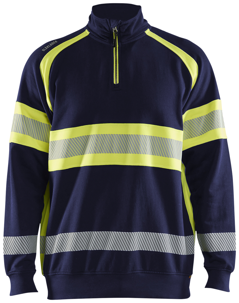 TRÖJA 35531158 L MARIN BLÅ/VARSELGUL BLÅKLÄDER
