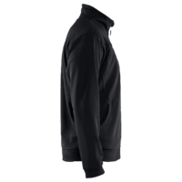 Sweatshirt Full Zip Svart/Mörkgrå 3XL