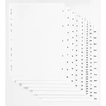 PÄRMREGISTER PLAST 1-20