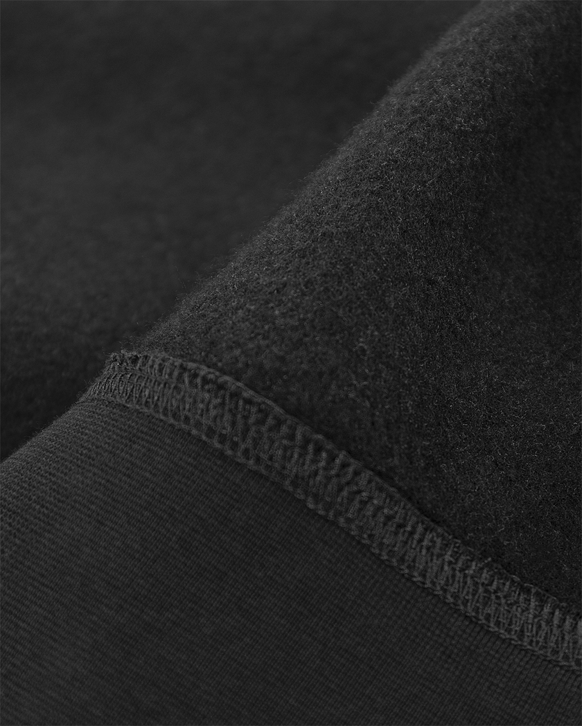 SWEATSHIRT KORT ZIP 1737 SWB SVART STL XS