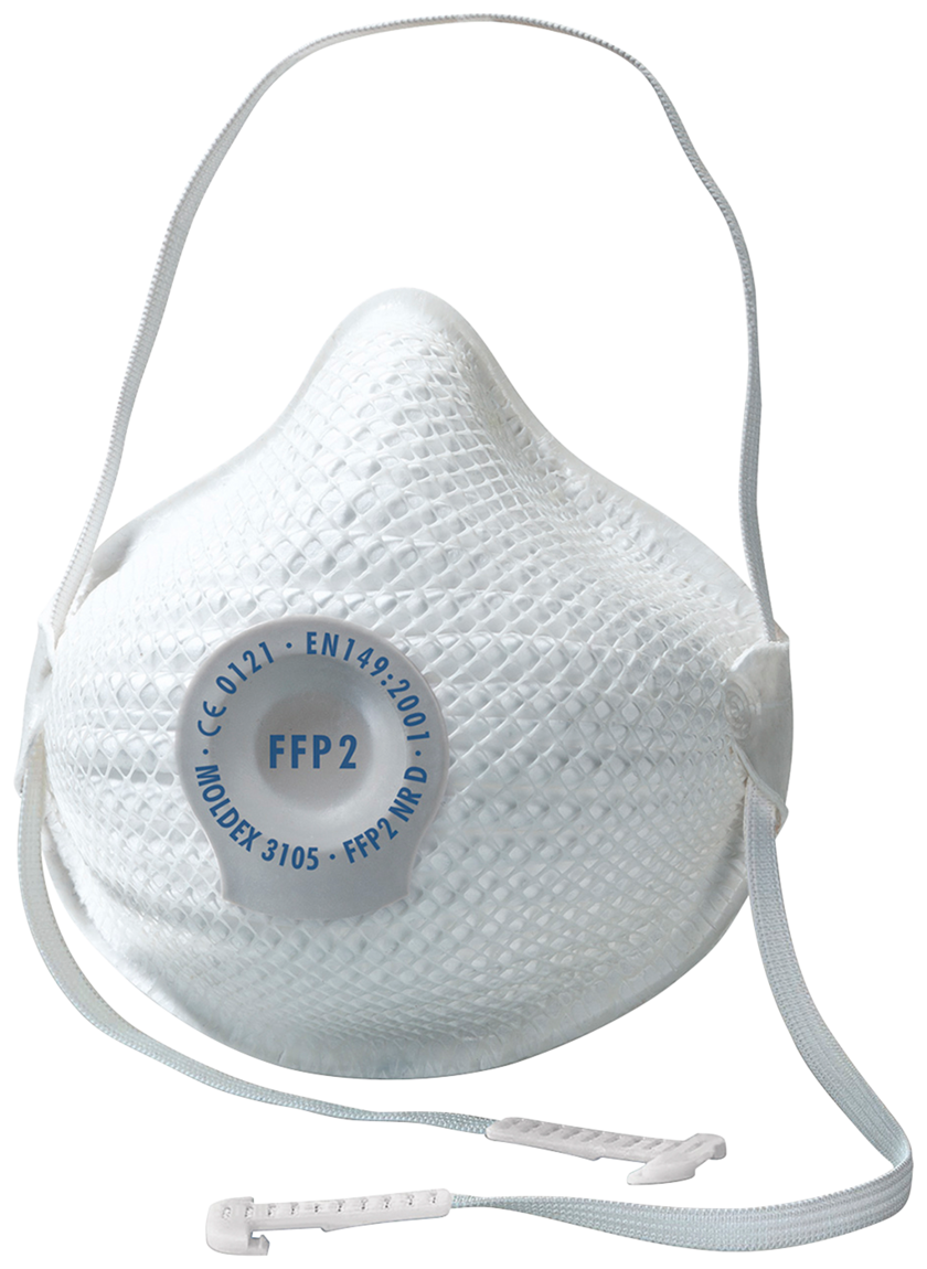FILT HALVMASK MOLDEX 10P 3105 FFP2 NR D-V M/L
