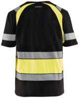 T-SHIRT 34211030 SVART/GUL 4XL 100% cotton single jersey, 180