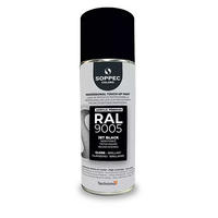 Industrial top coat Akryl RAL 9005 svart BLANK 400ml