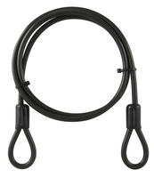 LÅSWIRE MILLERS ÖGLOR PLASTAD SVART 8MM 1500MM