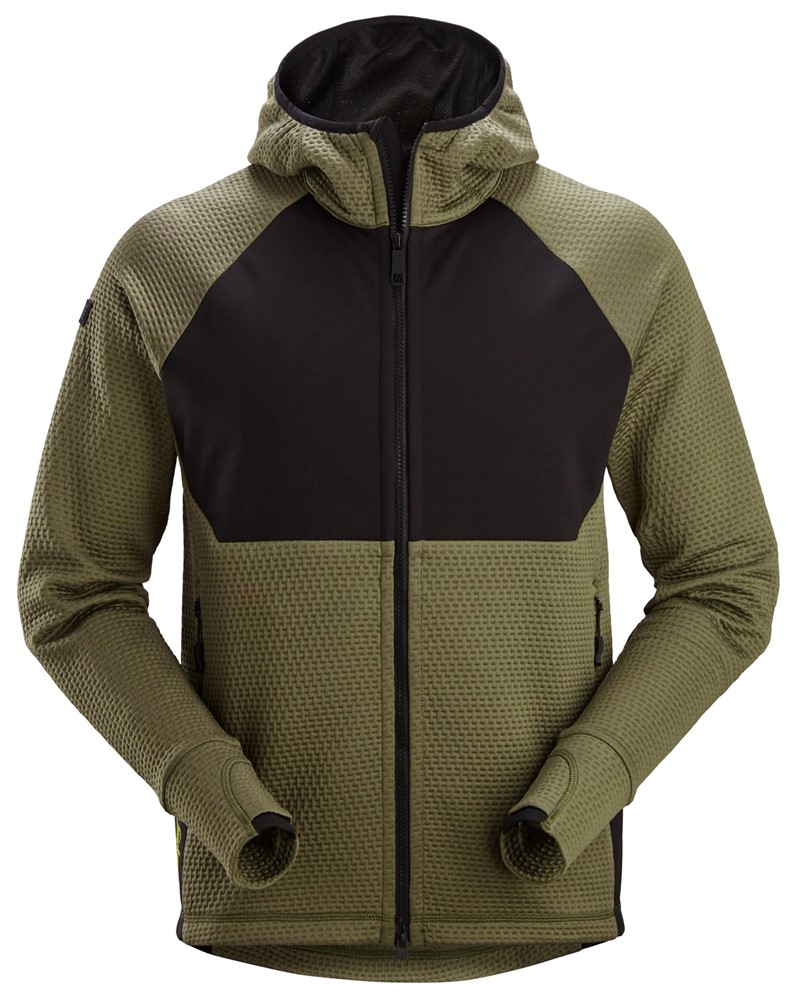 HUVTRÖJA HELZIP FW XS GRÖN/ SVART