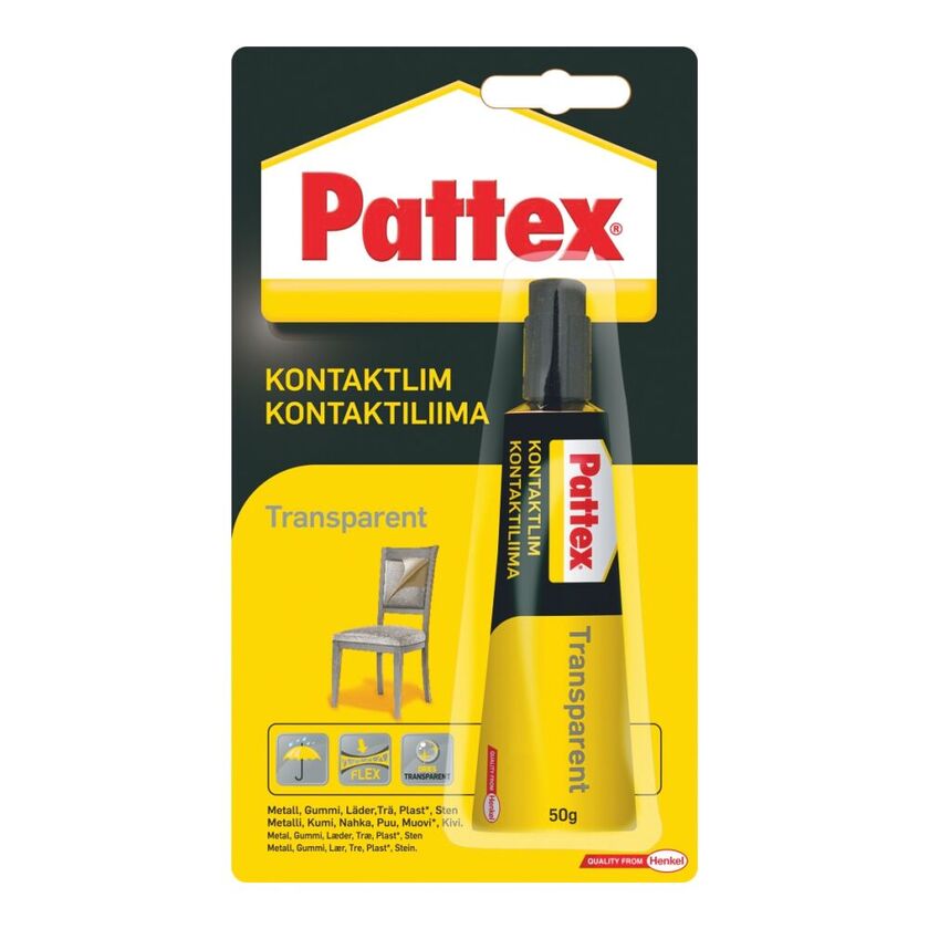 Kontaktlim transparent 50g liquid Pattex