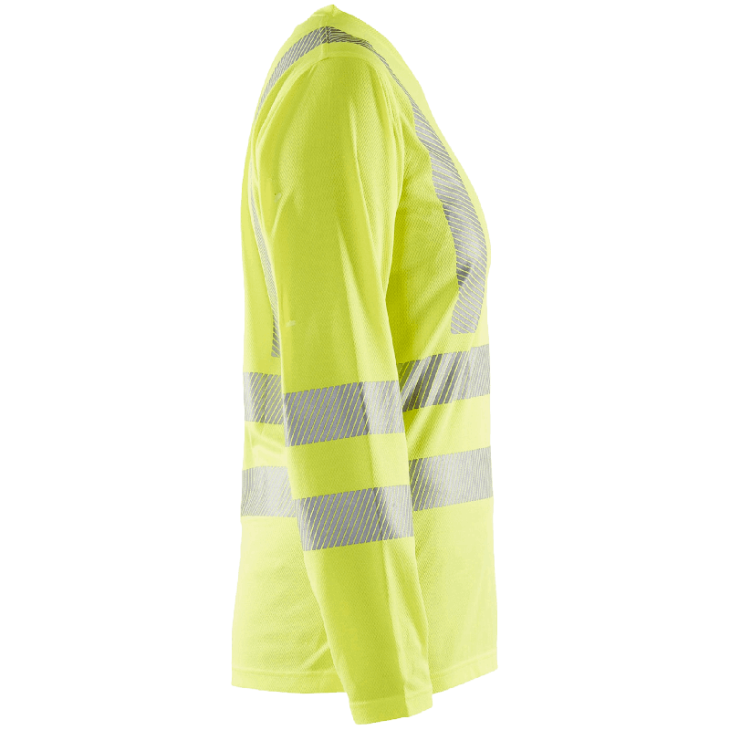 UV-skyddad långärmad varsel-t-shirt dam Varselgul S