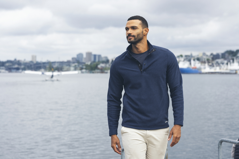 Hunts Point Fleece Men Dark Na vy XL