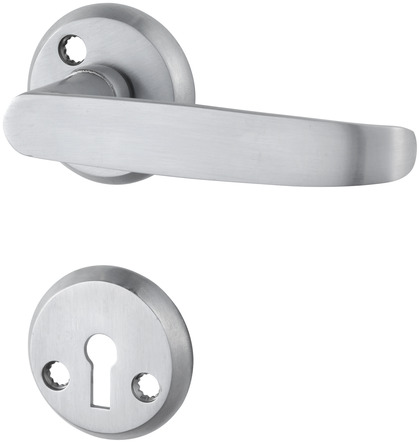 INNERDÖRRHANDTAG 1871 HVID MED NYCKELSKYLT MATTFÖRKROMAT PP