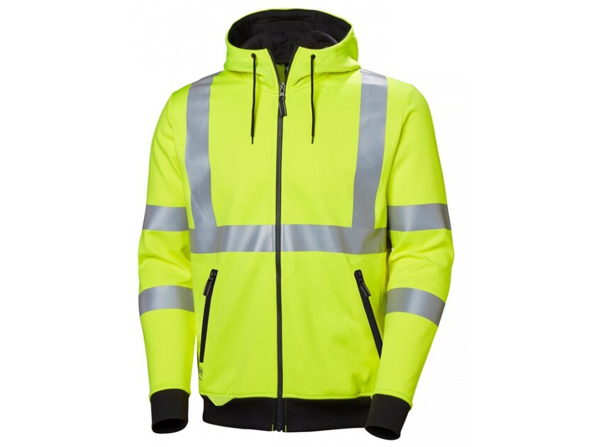 LUVTRÖJA M DRAGKEDJA ADD VIS VARSELGUL 2XL KL3