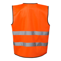 Varselväst orange zip klass 2 One size