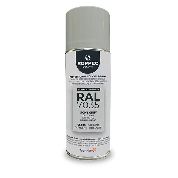 Industrial top coat Akryl RAL 7035 ljusgrå 400 ml