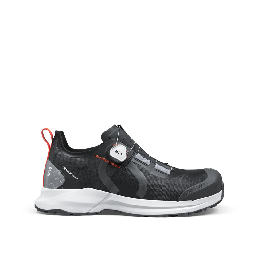 SKYDDSSKO REVO 3 LOW SVART/ORANGE STL: 45