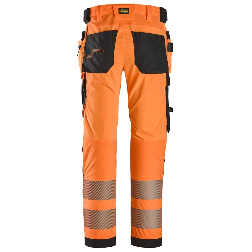 ARBETSBYXA 4STR HF HV KL2 ORANGE/SVART STL: 52